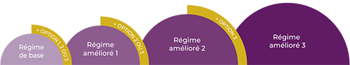 Schéma illustrant les 4 niveaux